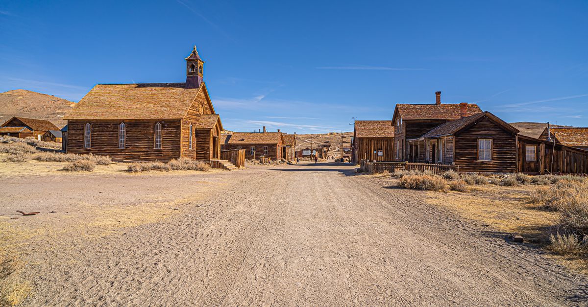 Explore the preserved wild west ghost town of Bodie in sunny California.