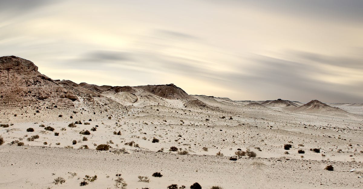 Mesmerizing view of the vast Dakhla desert under a serene sunset sky, showcasing natural beauty and tranquility.